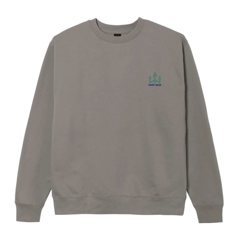Dark Seas Men's  Crew Sweatshirt Pathfinder Cement Size Large NWT